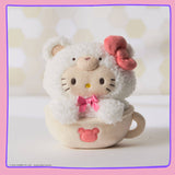 Hello Kitty Latte Bear Plush – 15cm Coffee Cup Toy