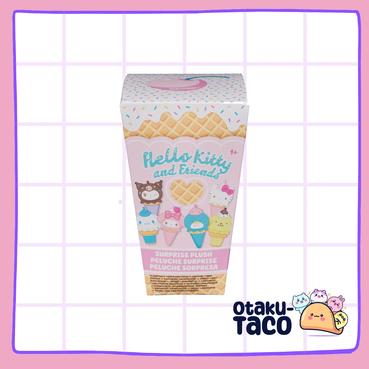 HELLO KITTY & FRIENDS SURPRISE BOX - ICE CREAM PLUSH