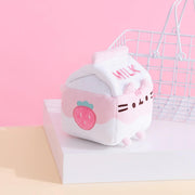 PUSHEEN THE CAT - STRAWBERRY MILK - 14 cm