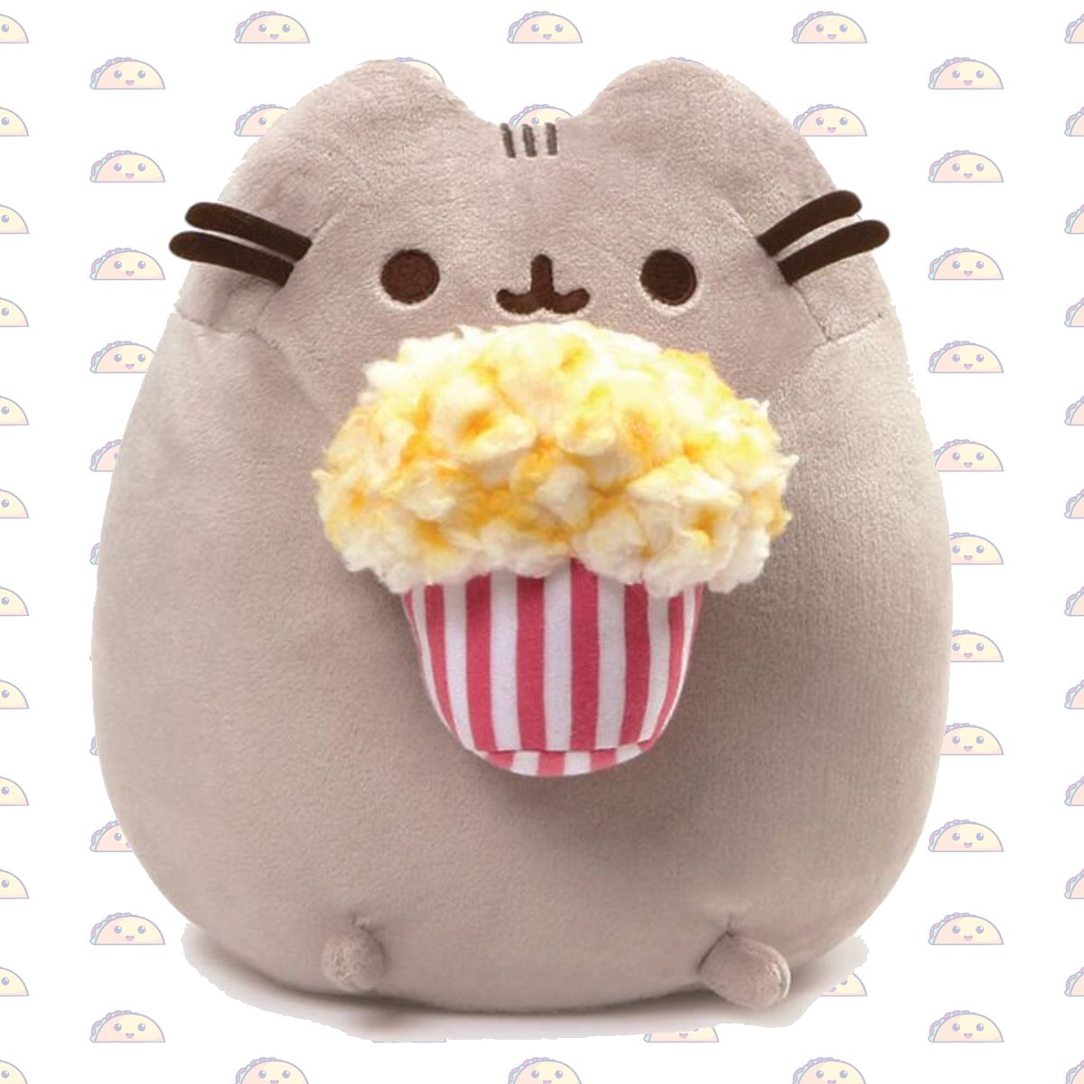 Pusheen the cat plush with popcorn 24 cm