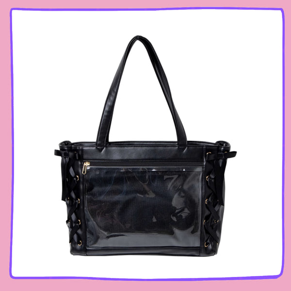 WEGO Vinyl Ita Bag – Clear Window Display Tote