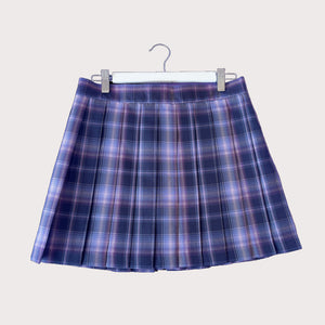 Dark Kawaii Tartan Pleated Skirt –Schoolgirl Cosplay Style