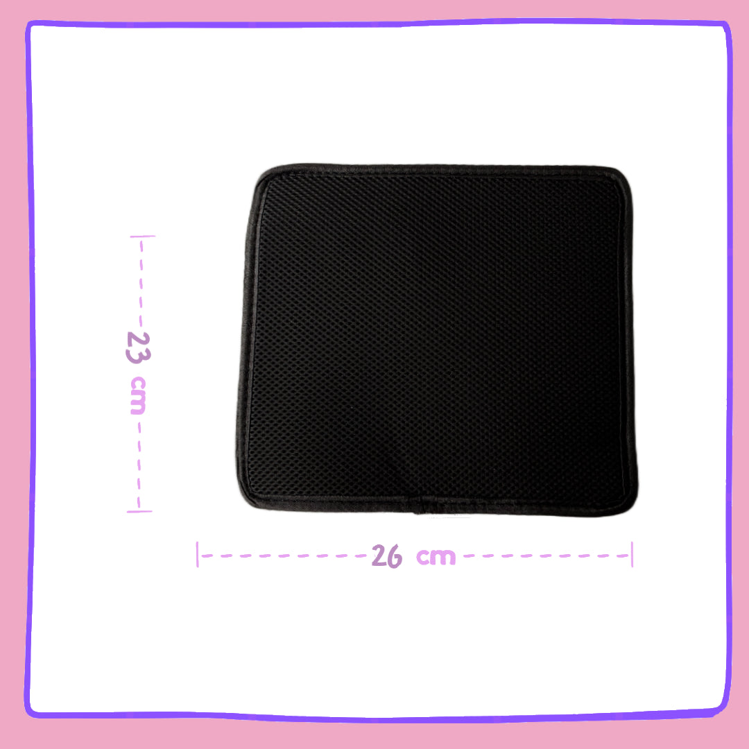 Black Lace-Up Ita Bag – Clear Window Display Tote for Pins & Charms