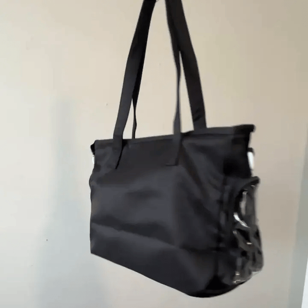 Black Ita-Bag with Clear Front & Sides – Display Your Pins & Charms | Aussie Anime Merch