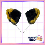 Black and yellow ears - Cosplay accessories - extra floof Bumblebee