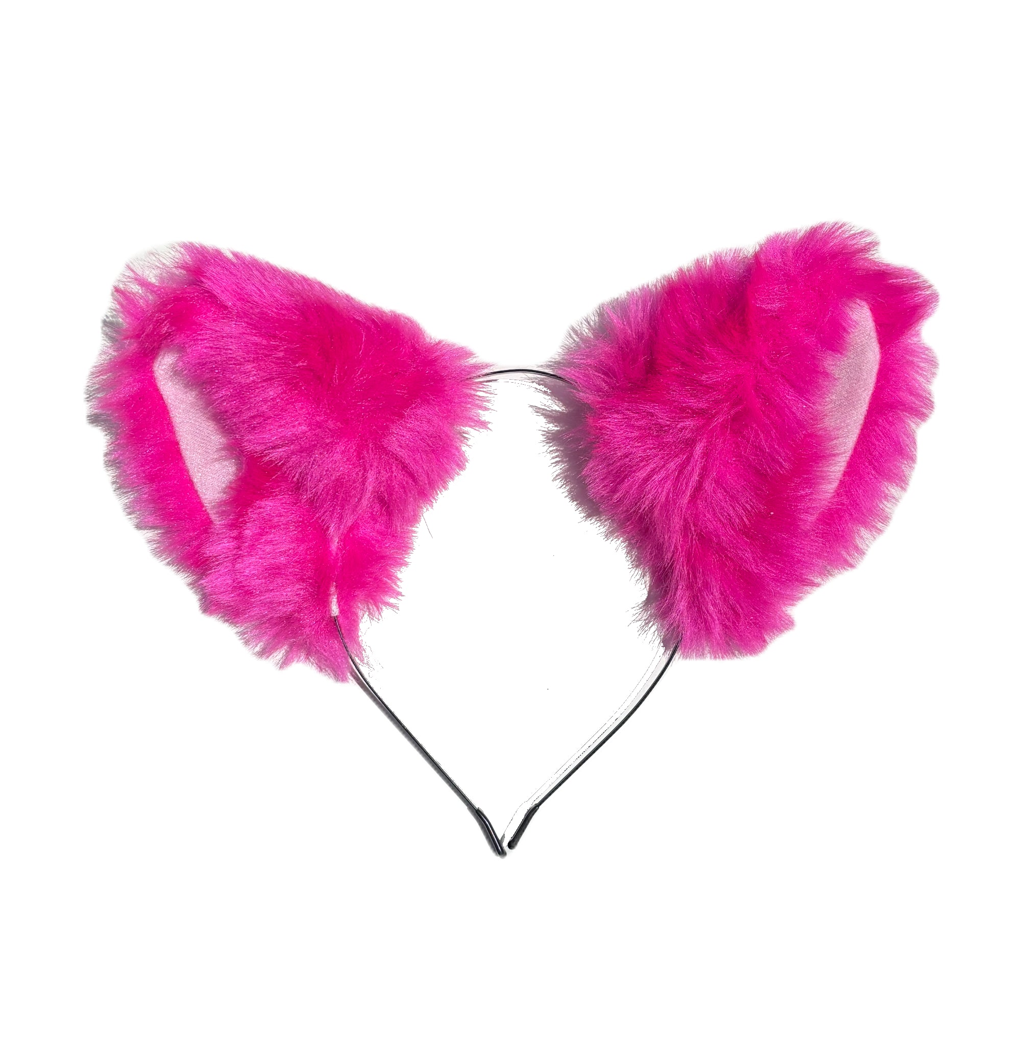 Bright pink ears - Cosplay accessories - extra floof