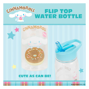 360 design view of Cinnamoroll Sanrio water bottle – kawaii doughnut artwork all around