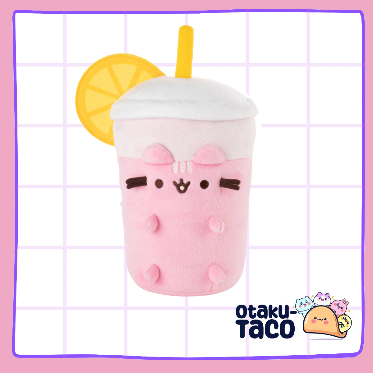 PUSHEEN SIPS PINK LEMONADE PLUSH