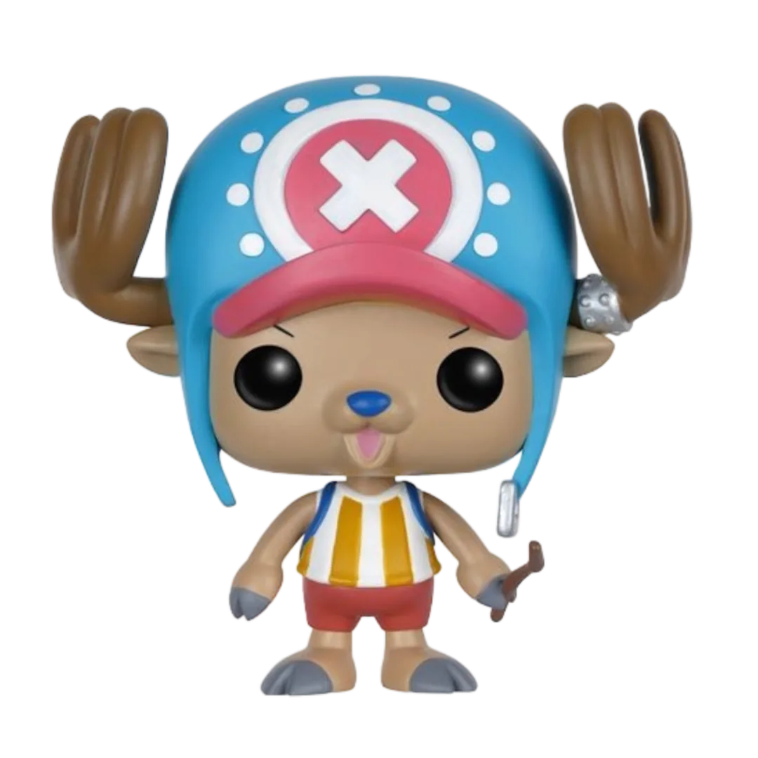 Regular Funko Pop! vinyl figure with blue helmet and red cap with white 'X' Tony Chopper 