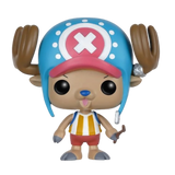 Regular Funko Pop! vinyl figure with blue helmet and red cap with white 'X' Tony Chopper 