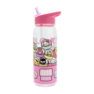 Hello Kitty and Friends water bottle with character tag attached