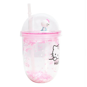 Hello Kitty cup dome lid with figure inside