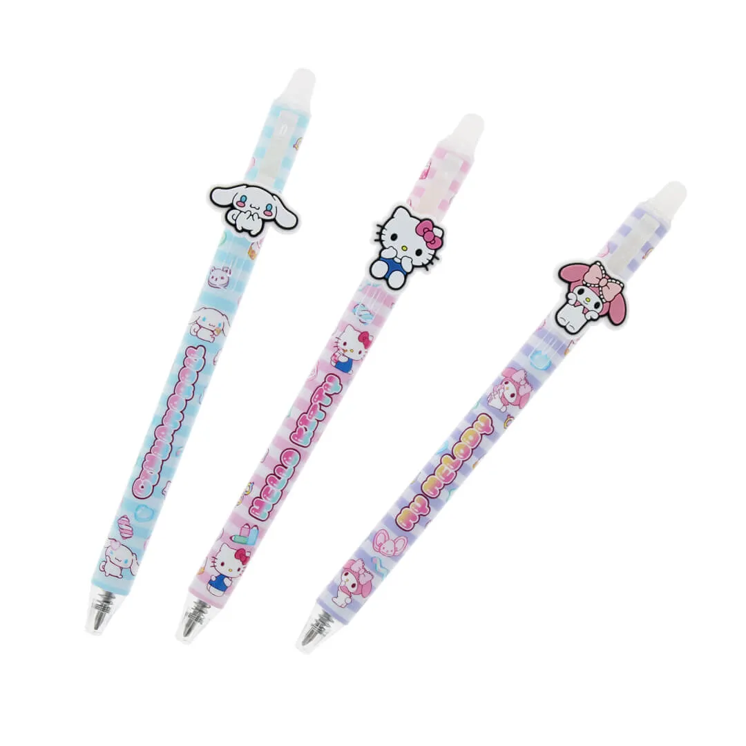 Sanrrio Three character pens on a white background