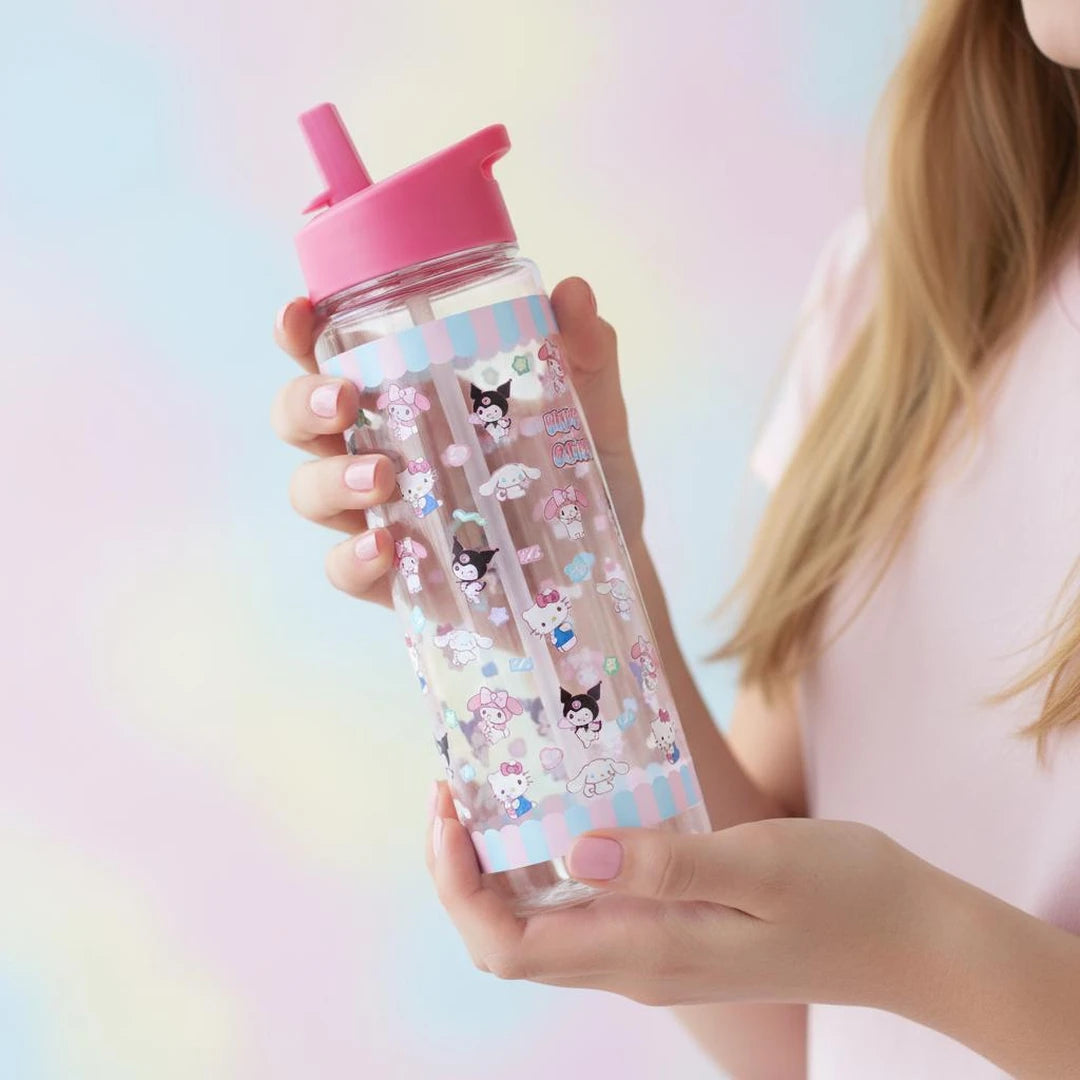 Hello Kitty, Kuromi & Cinnamoroll Water Bottle – Flip Lid 25cm