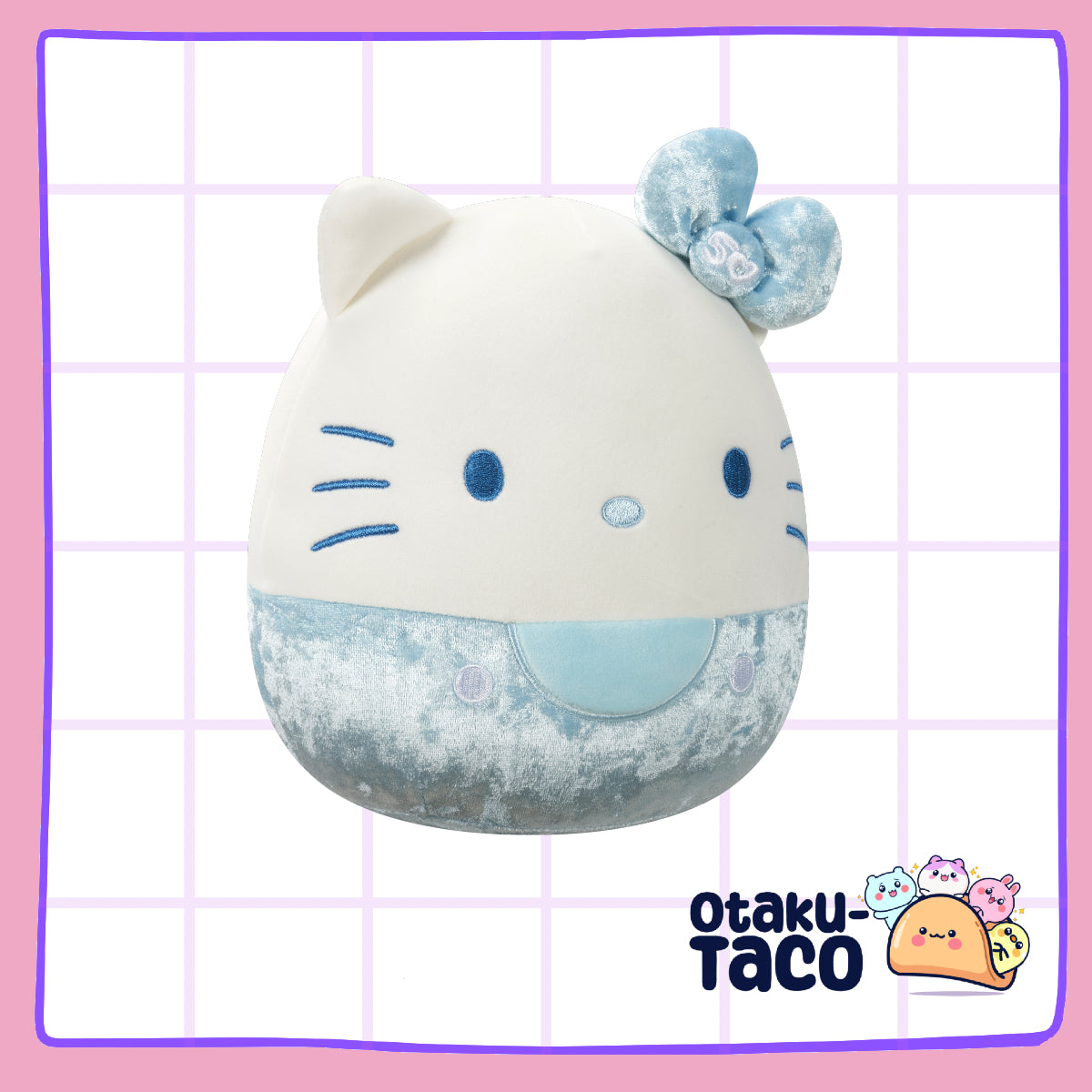 Hello Kitty Blue Velvet 50th Anniversary Squishmallow Plush