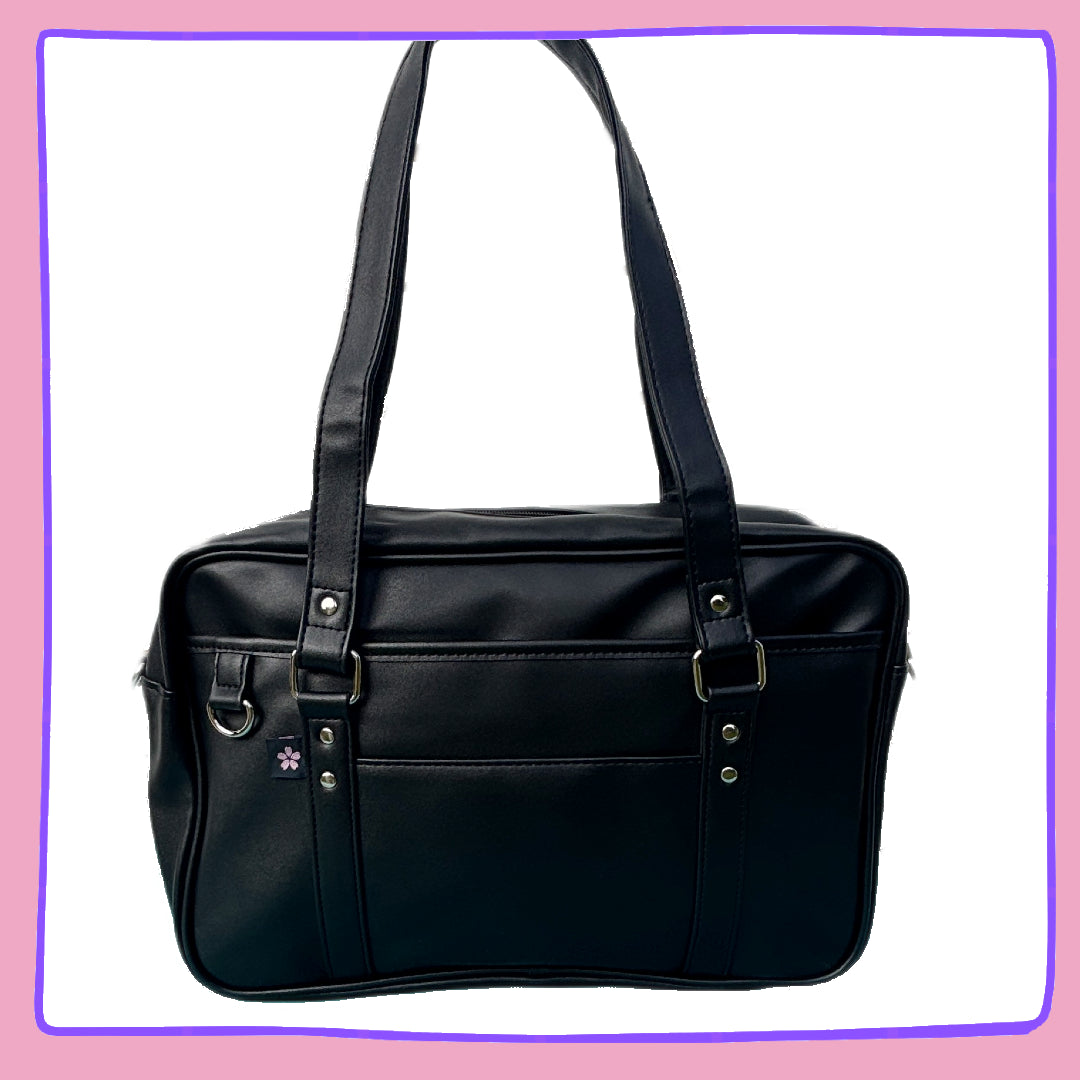 Black Ita Bag with Clear Display Window – Perfect for Pins & Plushies