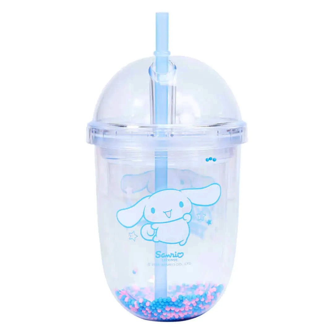 Official Sanrio Cinnamoroll cup with straw and figure topper