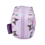 Purple pencil case with Sanrio Kuromi  school supplies