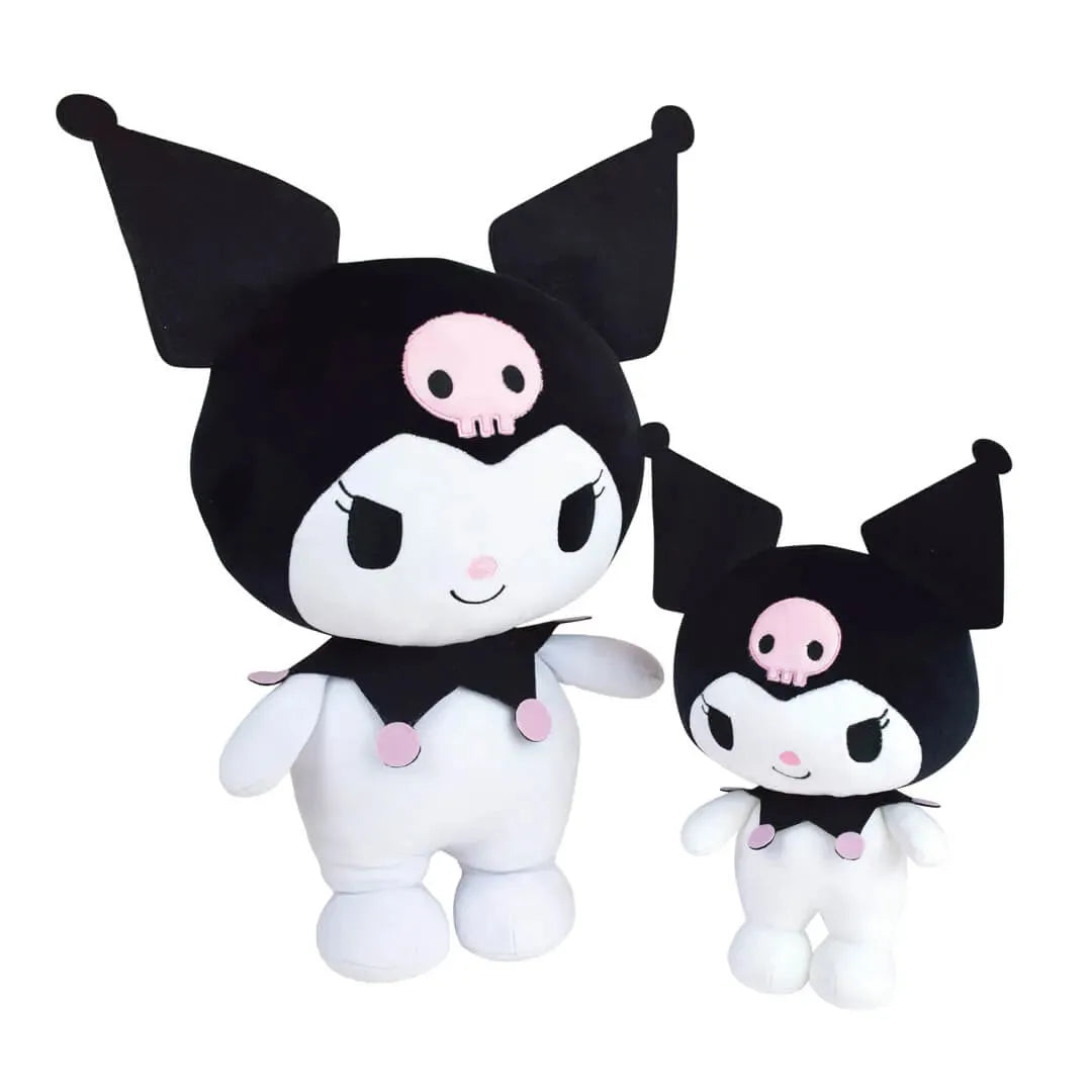 Kuromi plush 26 cm with smaller size comparison