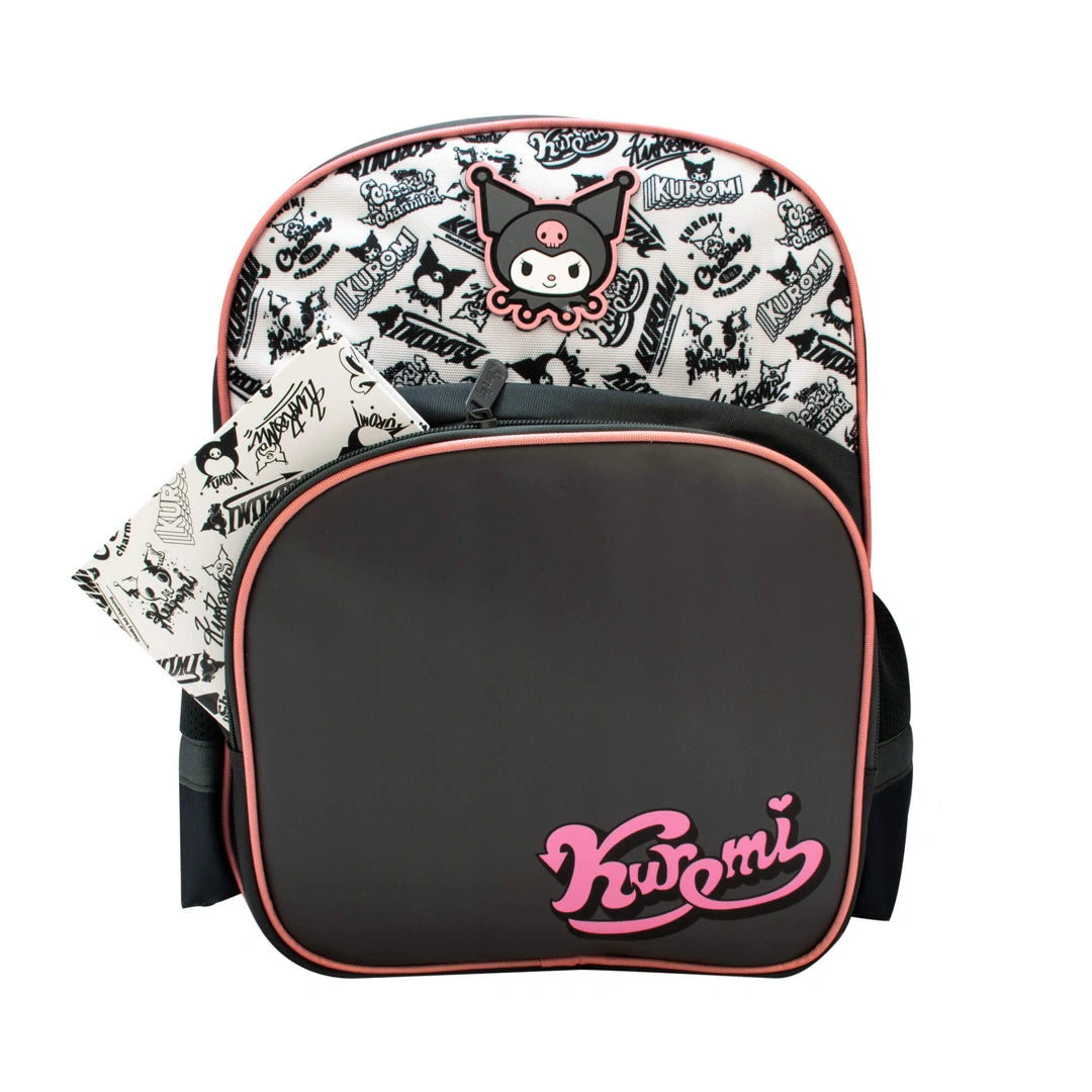 kuromi-school-backpack-front-view-sanrio 