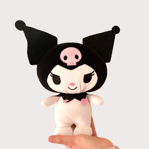 Kutomi from Hello Kitty plush toy held in hand 