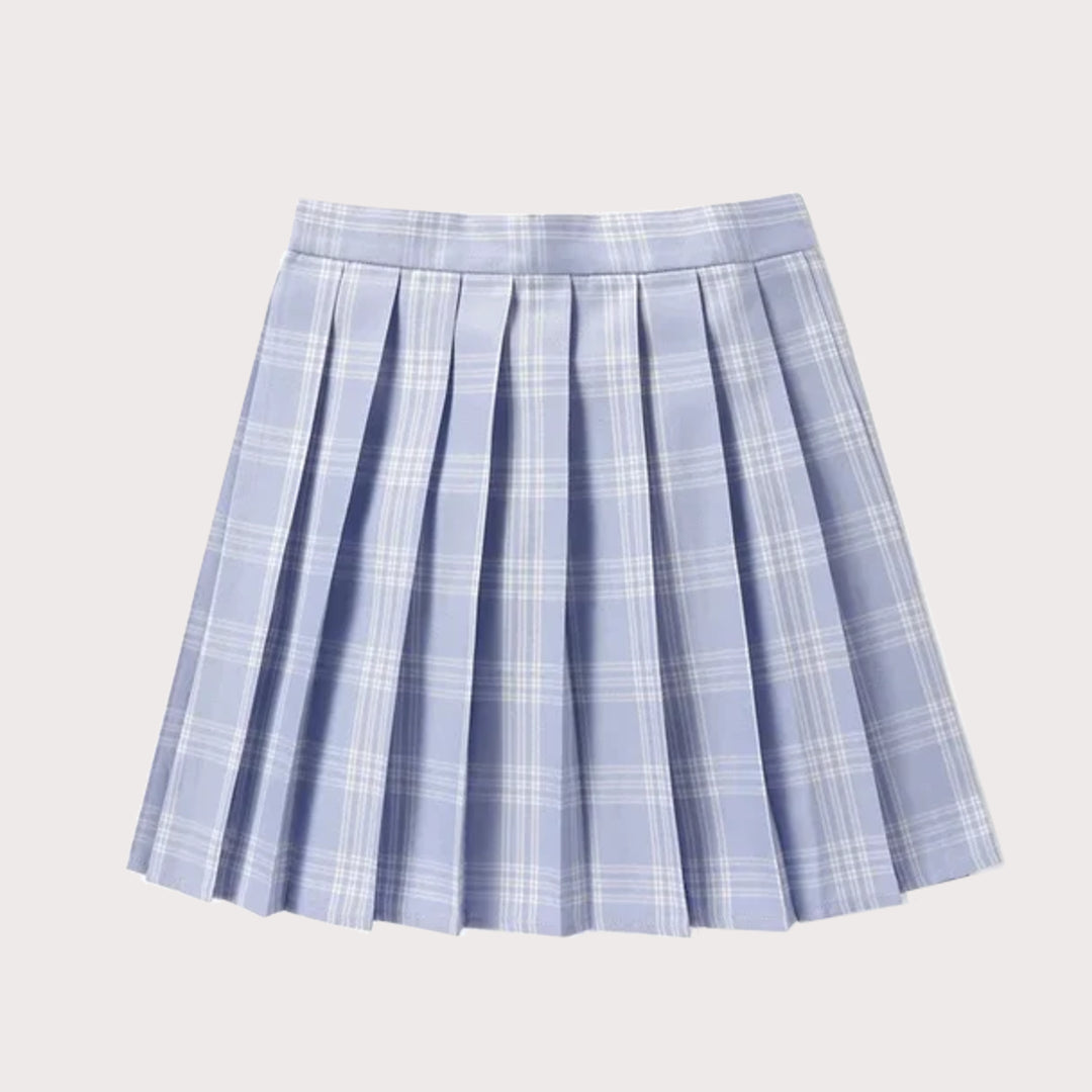 Light Blue Pleated Skirt – Kawaii Schoolgirl