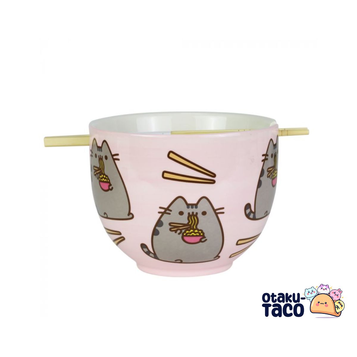 PUSHEEN THE CAT PINK RAMEN BOWL