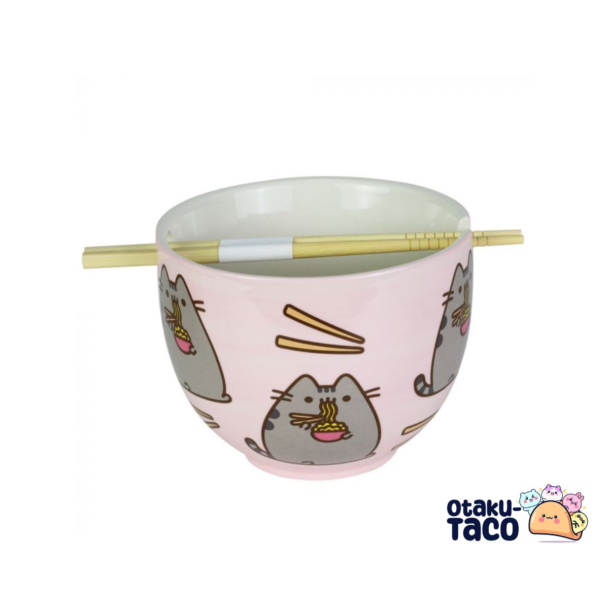 PUSHEEN THE CAT PINK RAMEN BOWL