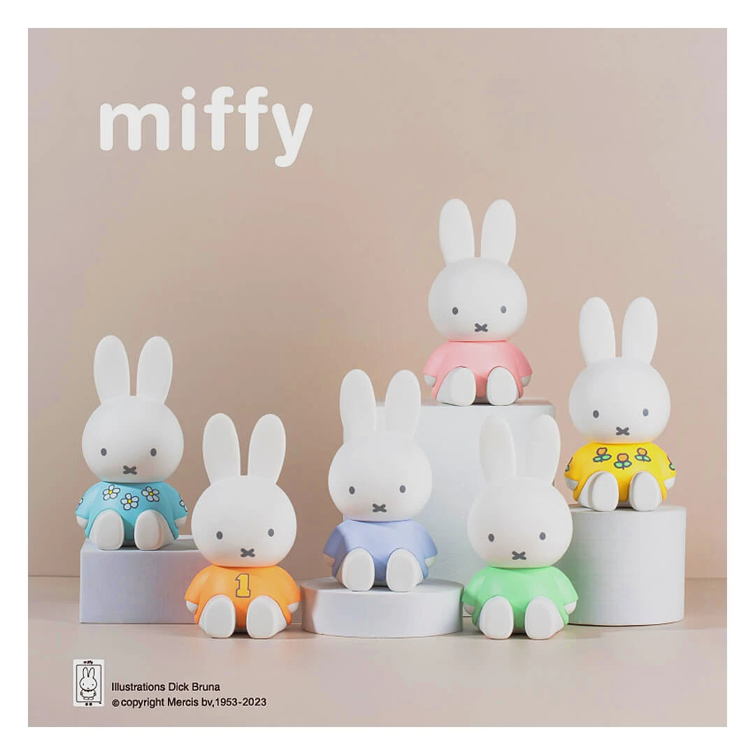 Miffy blind box options: Miffy figurines in various colors