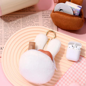 Miffy White Plush Purse Keychain | Mini Coin Pouch
