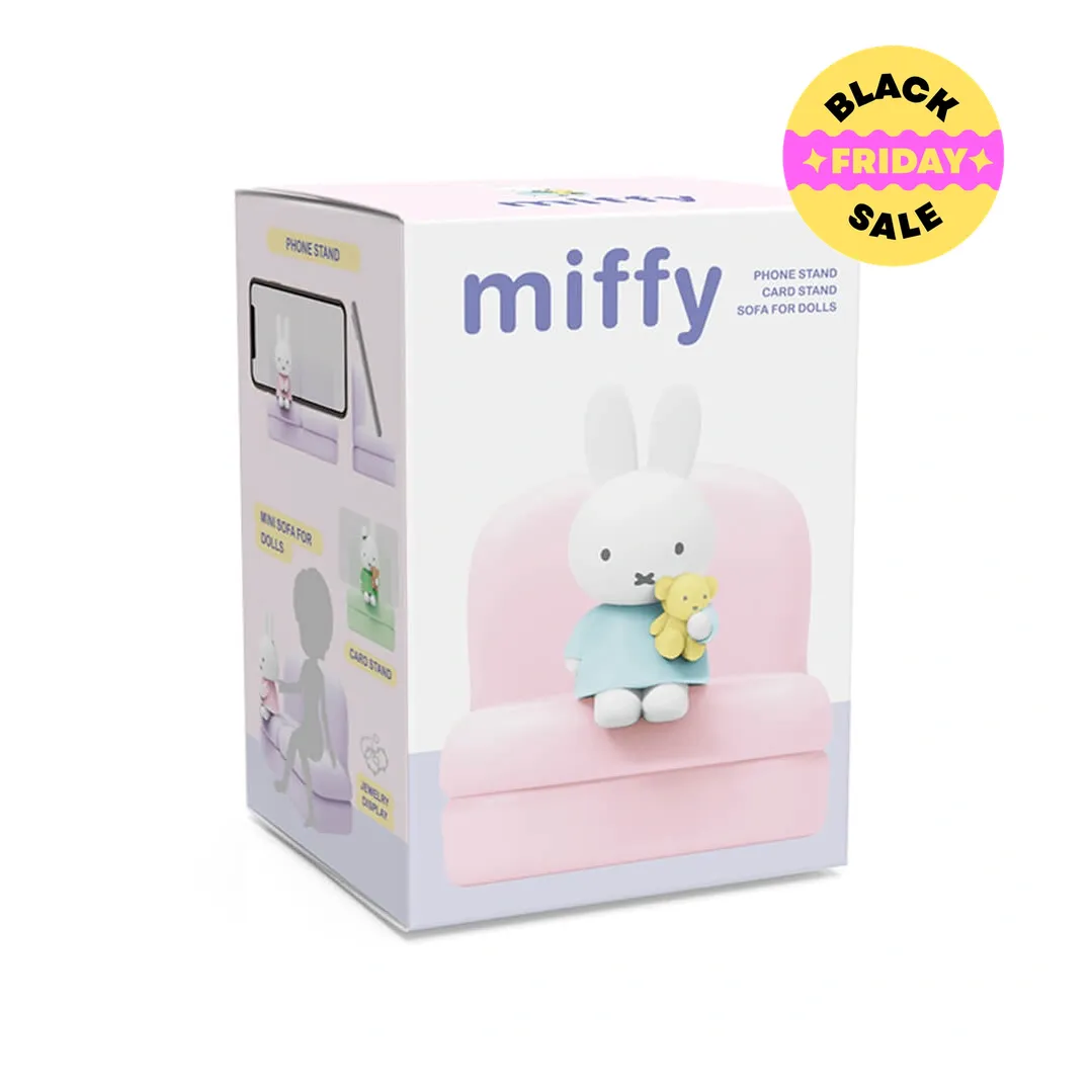 Miffy Sofa Series Blind Box – Multifunctional Mini Phone Stand (6 cm)
