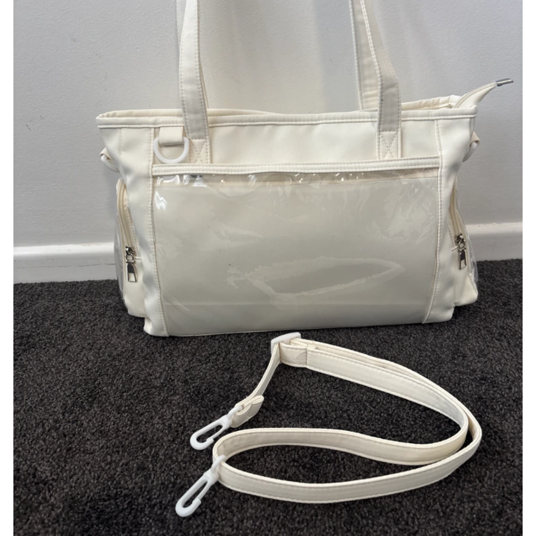 Cream Ita-Bag – Classic Pastel Display Tote for Pins & Collectables | Australia