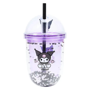 Kuromi Cup with Straw – 350 ml Reusable Kawaii Sanrio Tumbler | Official Sanrio Product