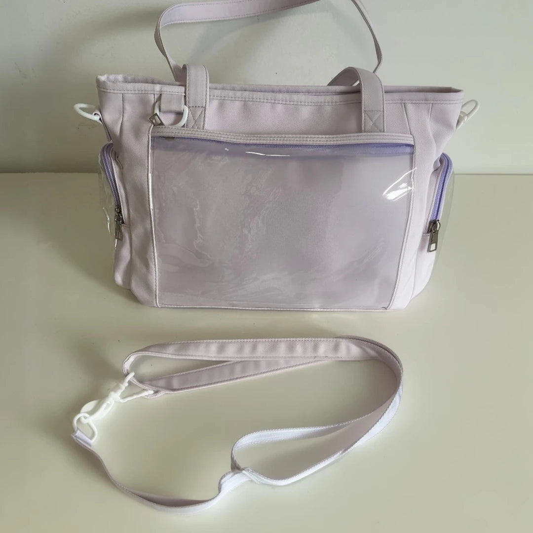 Multi-Colour Ita Bag with Clear Display Pockets