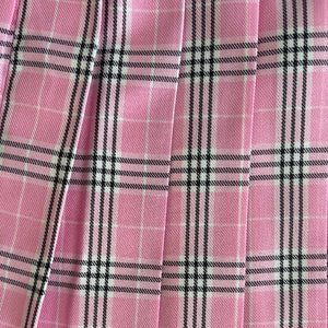 Pink Tartan Pleated Skirt – Schoolgirl Style