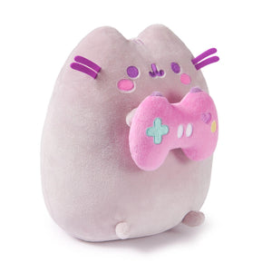 Pusheen Gamer Girl Plush – Cute Cat with Pink Game Controller (20cm)