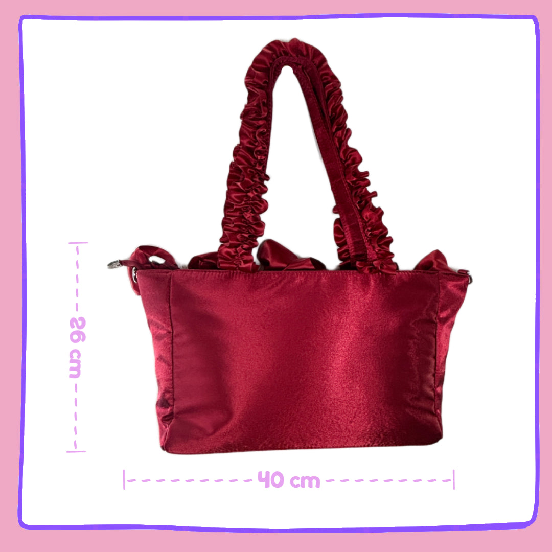 Red Ruffle Ita Bag – Display Pins, Keyrings & Plushies