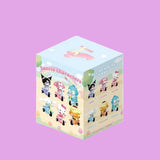 Box of Sanrio character figurines on a white background