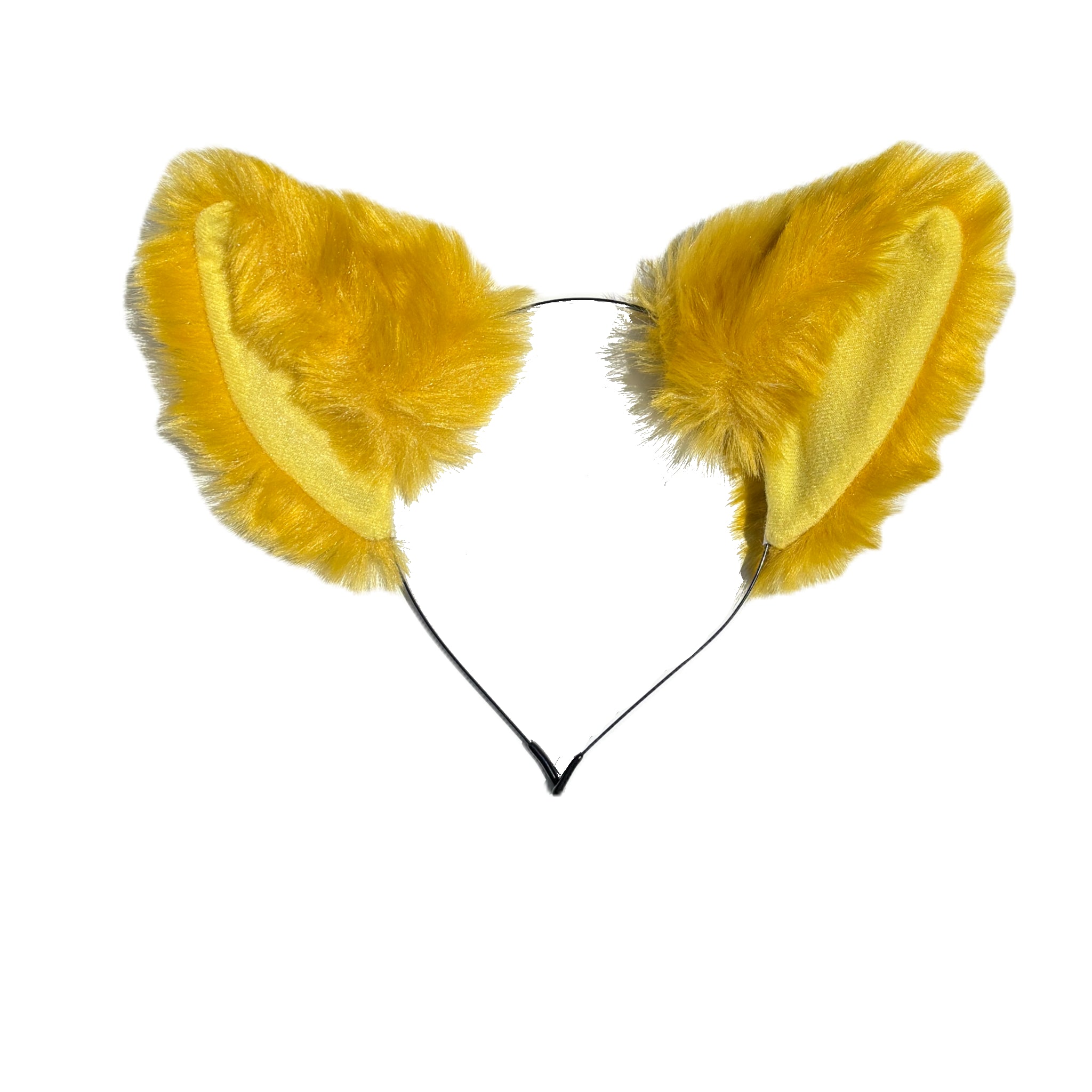 Fluffy Yellow Ears Headband – Cosplay & Costume Accessory for Cosplaying and Dress-Ups