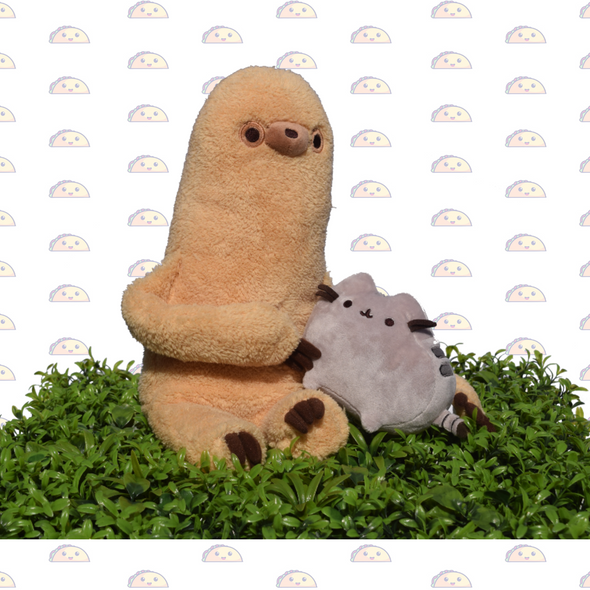 Pusheen with Sloth - 2 in 1 plush | Otaku-taco Toys Available online_Kawaii-cute__ Soft material  Suitable for ages 1 and up  Height 33 cm (approx)