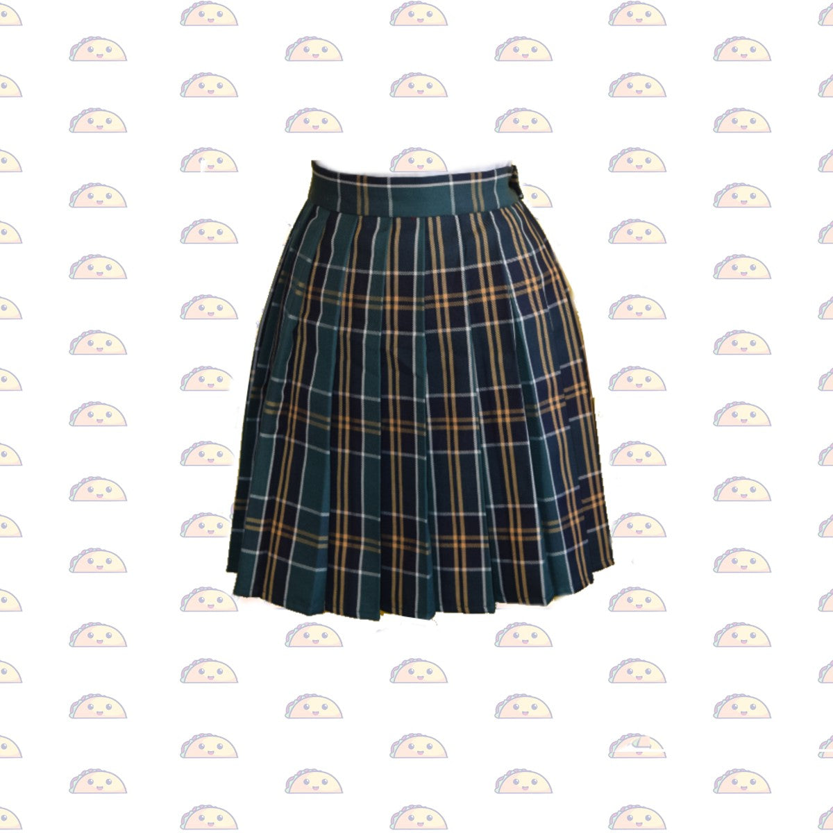 Green Tartan -Pleated skirt - Japanese/ Korean school girl - Cosplay skirt