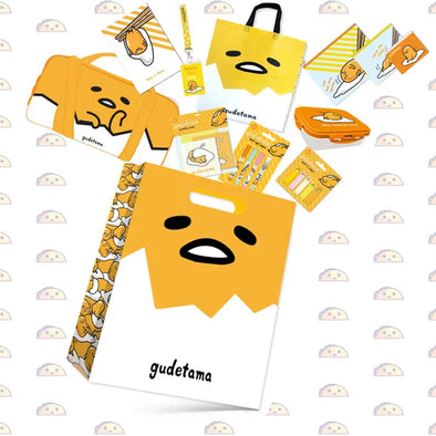 GUDETAMA SHOWBAG with DUFFLE BAG includes 10+ goodies in one bag!