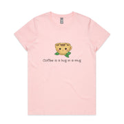 Coffee is a Hug in a Mug - Cat T-shirt