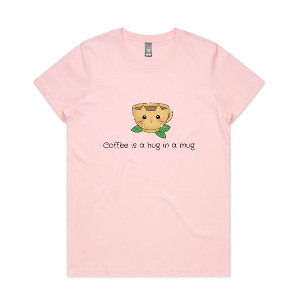 Coffee is a Hug in a Mug - Cat T-shirt