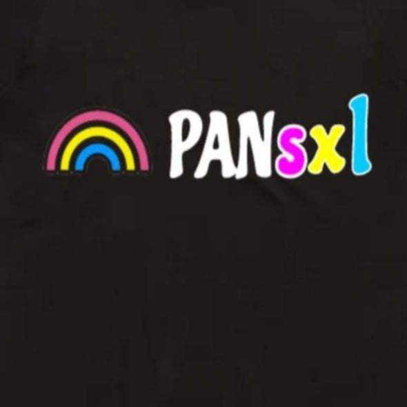 Pansxl Printed Sleeve T-shirt - Clothing For   Sale | Otaku-taco Clothes for woman online__ Short sleeve design Printed chest Available in white Cotton Materia, PANSEXUAL, rainbow t-shirt